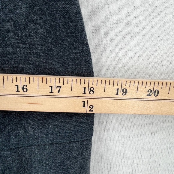 SKIES ARE BLUE Dress Womens Small Charcoal Gray Linen Blend Button Front NWT - Picture 10 of 14